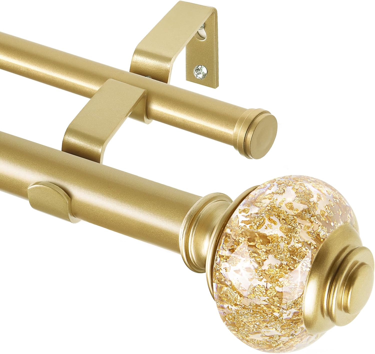 Double Curtain Rods / Luxury Translucent